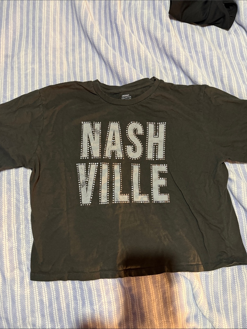 Nashville Studded Black Short Sleeve Tee
